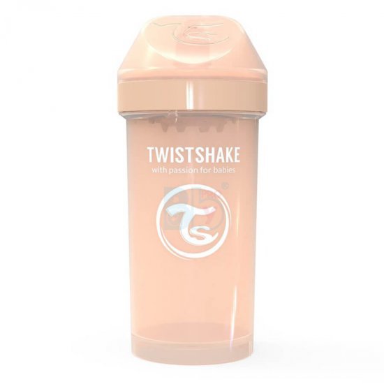 خرید اینترنتی لیوان آبمیوه خوری 360  میل بژ  پاستل  تویست شیک  Twistshake