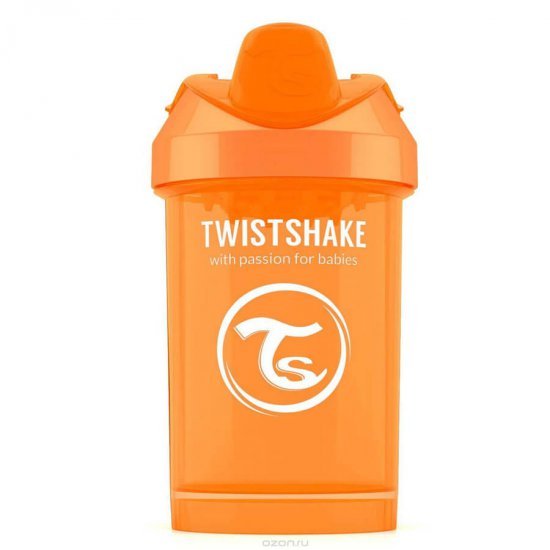 خرید اینترنتی لیوان آبمیوه خوری 300  میل نارنجی  تویست شیک  Twistshake
