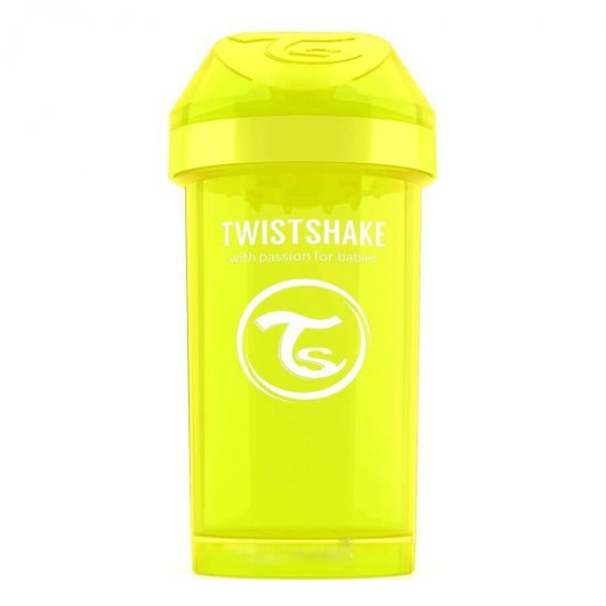 خرید اینترنتی لیوان آبمیوه خوری 360  میل زرد تویست شیک  Twistshake