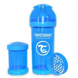 شیشه شیر ضد نفخ  260 میل  آبی  تویست شیک  Twistshake 