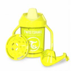 لیوان آبمیوه خوری 230  میل  زرد  تویست شیک  Twistshake 