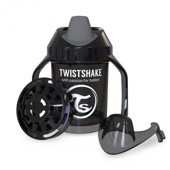 خرید اینترنتی لیوان آبمیوه خوری 230  میل مشکی  تویست شیک  Twistshake
