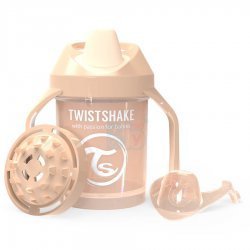 لیوان آبمیوه خوری 230  میل پاستل بژ تویست شیک  Twistshake 
