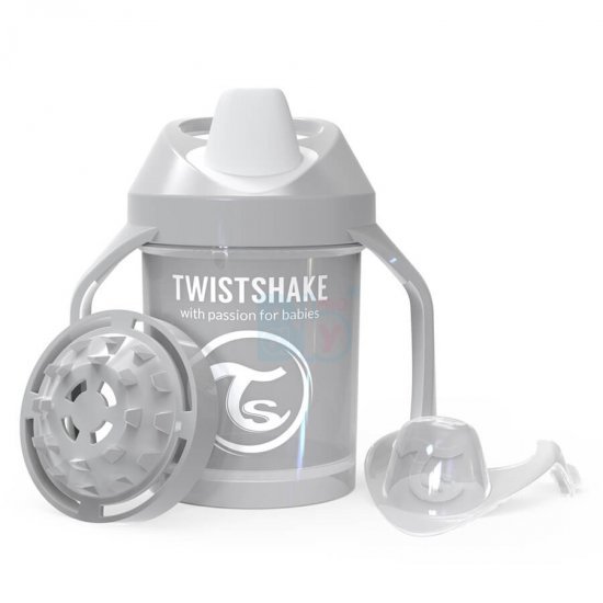 خرید اینترنتی لیوان آبمیوه خوری 230  میل پاستل خاکستری تویست شیک  Twistshake