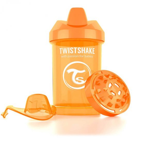 خرید اینترنتی لیوان آبمیوه خوری 300  میل نارنجی  تویست شیک  Twistshake