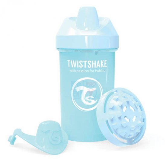 خرید اینترنتی لیوان آبمیوه خوری 300  میل پاستل آبی  تویست شیک  Twistshake