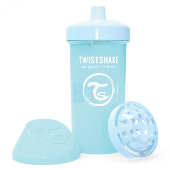 خرید اینترنتی لیوان آبمیوه خوری 360  میل آبی پاستل  تویست شیک  Twistshake