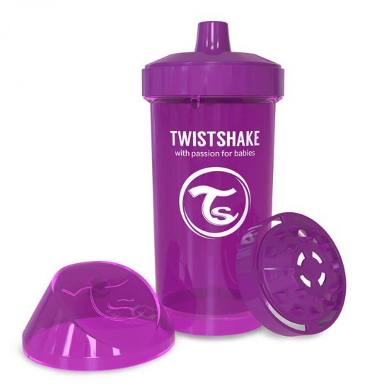 خرید اینترنتی لیوان آبمیوه خوری 360  میل بنفش  تویست شیک  Twistshake