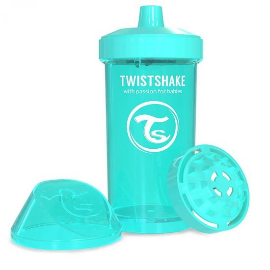 خرید اینترنتی لیوان آبمیوه خوری 360  میل فیروزه ای تویست شیک  Twistshake