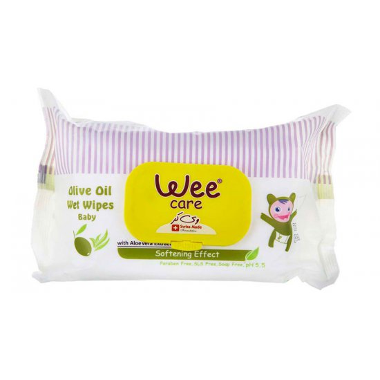 دستمال مرطوب کودک پاکتی درب دار حاوی روغن زیتون وی کر Wee Care دستمال مرطوب کودک پاکتی درب دار حاوی روغن زیتون وی کر Wee Care