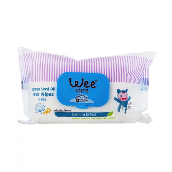 دستمال مرطوب کودک پاکتی درب دار حاوی روغن پنبه دانه وی کر Wee Care دستمال مرطوب کودک پاکتی درب دار حاوی روغن پنبه دانه وی کر Wee Care