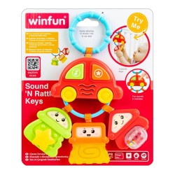 آویز جغجغه مدل کلید و ماشین وین فان Winfun