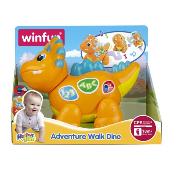 فروشگاه اینترنتی سیسمونی و اسباب بازی بیبی پرو-اسباب بازی دایناسور ماجراجوی وین فان Winfun خرید اینترنتی اسباب بازی دایناسور ماجراجوی وین فان Winfun