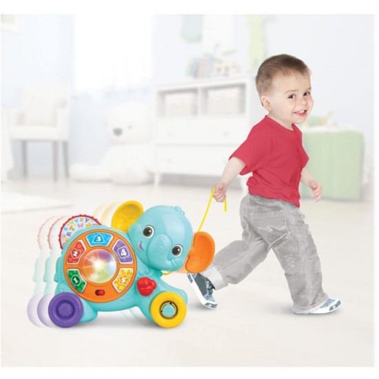 خرید اینترنتی فیل چرخدار موزیکال وین فان Winfun | فروشگاه اینترنتی سیسمونی و اسباب بازی بیبی پرو