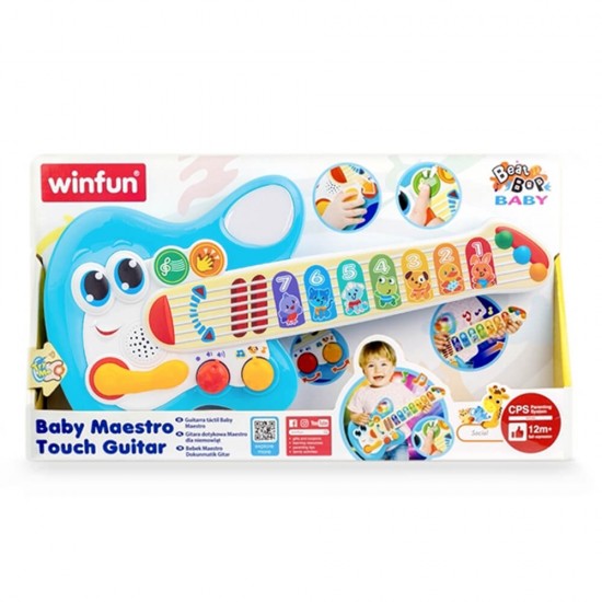 خرید اینترنتی گیتار لمسی آبی وین فان Winfun | فروشگاه اینترنتی سیسمونی و اسباب بازی بیبی پرو