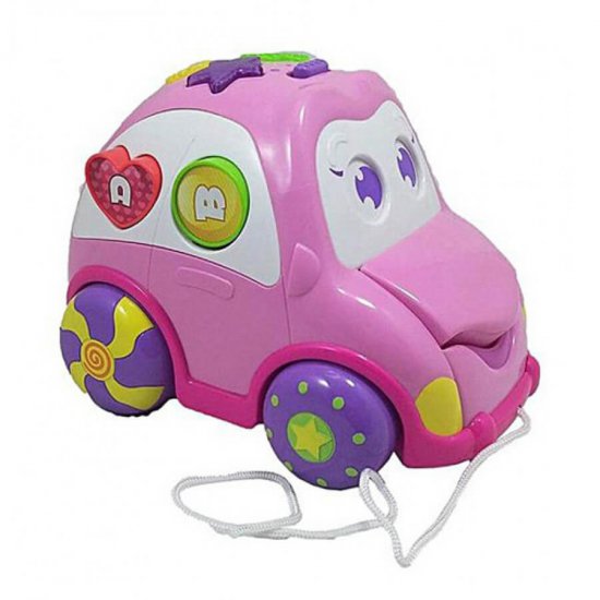 خرید اینترنتی اسباب بازی ماشین وین فان Winfun به همراه پازل رنگ صورتی