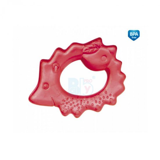 خرید اینترنتی دندانگیر کانپول بی بی  مایع دار مدل جوجه تیغی رنگ قرمز  canpol babies