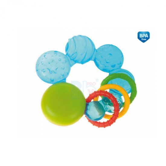 خرید اینترنتی دندانگیر کانپول بی بی  مایع دار  مدل حباب رنگ آبی  canpol babies