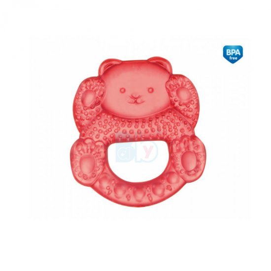 خرید اینترنتی دندانگیر کانپول بی بی  مایع دار  مدل خرس کوچولو  رنگ قرمز canpol babies