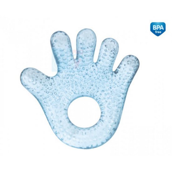 خرید اینترنتی دندانگیر کانپول بی بی  مایع دار  مدل دست رنگ آبی  canpol babies
