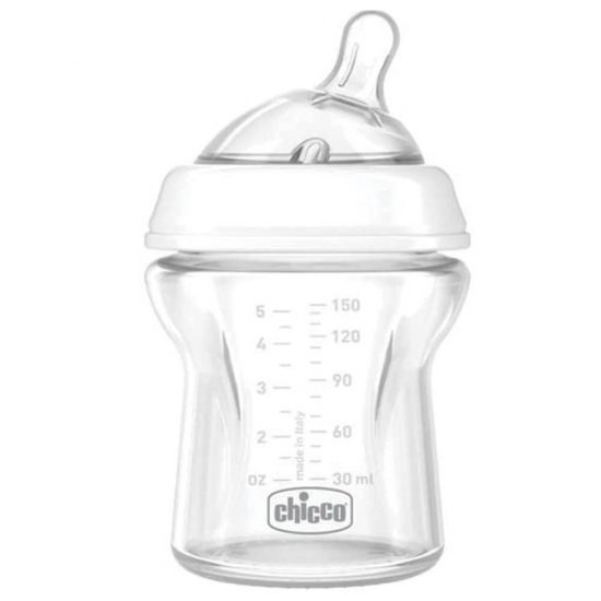 خرید اینترنتی شیشه شیر کودک پیرکس 150 میل چیکو Chicco