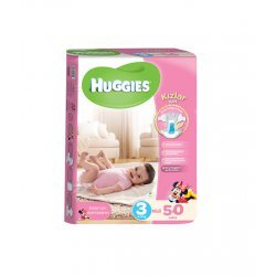 پوشک نوزاد سایز 3 ( 50 عددی) دخترانه Huggies