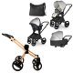 ست کالسکه نوزاد اینوکتوس invictus v-pram مدل Bianco با فریم Light Wood ست کالسکه نوزاد اینوکتوس invictus v-pram مدل Bianco با فریم Light Wood