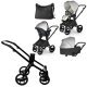 ست کالسکه نوزاد اینوکتوس invictus v-pram مدل Bianco با فریم black ست کالسکه نوزاد اینوکتوس invictus v-pram مدل Bianco با فریم black