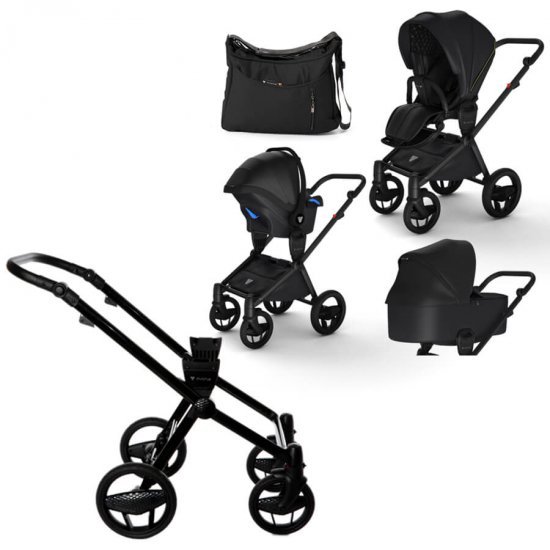 ست کالسکه نوزاد اینوکتوس invictus v-pram مدل Golden Light با فریم Black ست کالسکه نوزاد اینوکتوس invictus v-pram مدل Golden Light با فریم Black