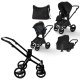 ست کالسکه نوزاد اینوکتوس invictus v-pram مدل Golden Light با فریم Black ست کالسکه نوزاد اینوکتوس invictus v-pram مدل Golden Light با فریم Black