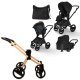ست کالسکه نوزاد اینوکتوس invictus v-pram مدل Golden Light با فریم Light Wood ست کالسکه نوزاد اینوکتوس invictus v-pram مدل Golden Light با فریم Light Wood