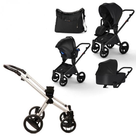 ست کالسکه نوزاد اینوکتوس invictus v-pram مدل Golden Light با فریم Silver ست کالسکه نوزاد اینوکتوس invictus v-pram مدل Golden Light با فریم Silver