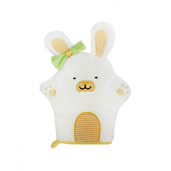 خرید اینترنتی لیف حمام مدل خرگوش رنگ لیمویی