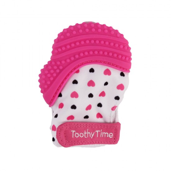 خرید اینترنتی دستکش دندانگیر دخترانه Toothy Time Mitt | فروشگاه اینترنتی سیسمونی و اسباب بازی بیبی پرو