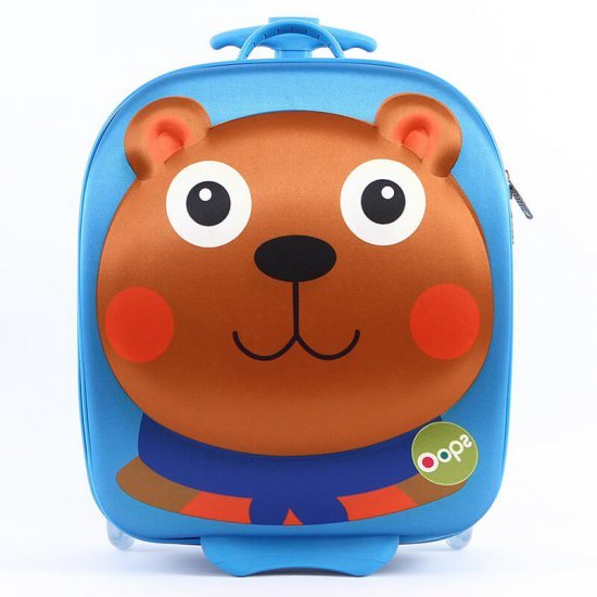 خرید اینترنتی چمدان چرخ دار کودک اوپس Oops مدل ترولی طرح خرس
