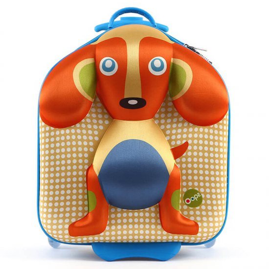 خرید اینترنتی چمدان چرخ دار کودک اوپس Oops مدل ترولی طرح سگ
