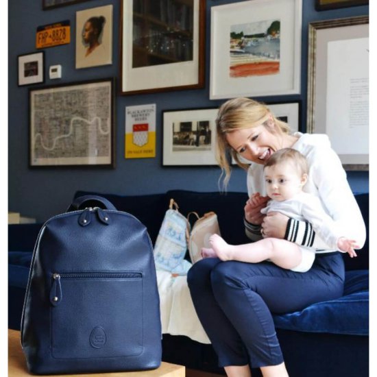 خرید اینترنتی کیف لوازم نوزاد و مادر پکاپد Pacapod مدل Hartland Leather-navy | فروشگاه اینترنتی سیسمونی و اسباب بازی بیبی پرو
