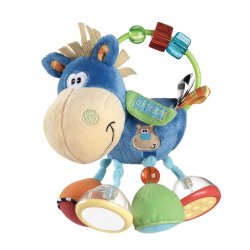 عروسک اسبی حلقه و مهره آبی رنگ پلی گرو Playgro