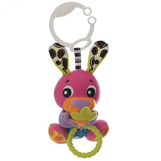 خرید اینترنتی عروسک گیره دار ویبره طرح خرگوش پلی گرو Playgro