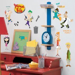 استیکر دیواری اتاق کودک طرح Phineas & Ferb روم میتس RoomMates