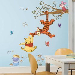 استیکر دیواری اتاق کودک طرح Winnie the Pooh روم میتس RoomMates