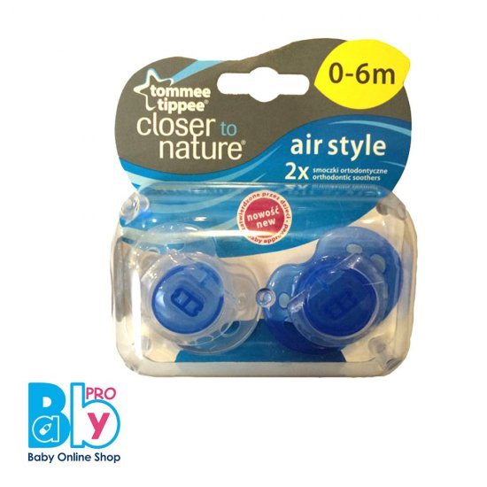 پستانک تمام سیلیکون air style دو عددی TOMMEE TIPPEE پستانک تمام سیلیکون air style دو عددی TOMMEE TIPPEE
