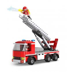 لگو 219 قطعه طرح ماشین آتش نشانی Cogo