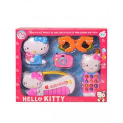 ست موزیکال کیتی آبی رنگ Hello Kitty