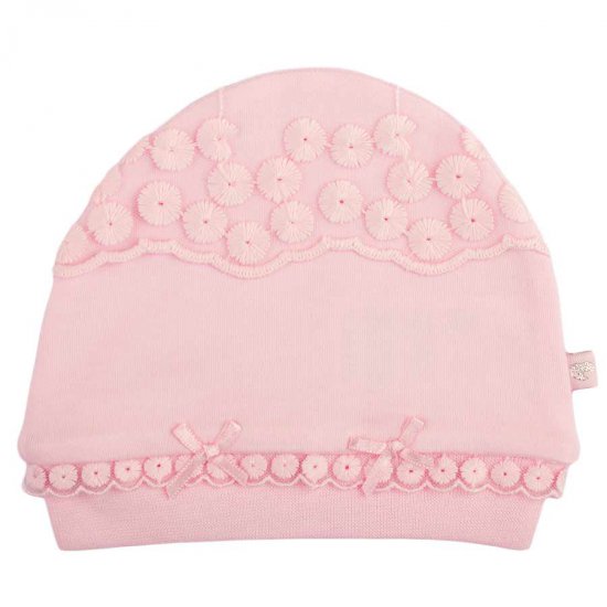 خرید اینترنتی کلاه نوزادی دخترانه توردار کارامل Caramell