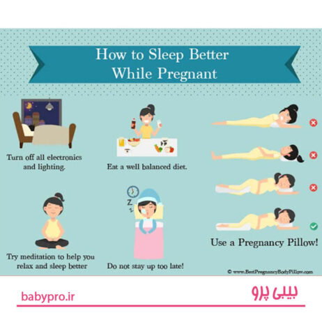 طرز صحیح خوابیدن در دوران بارداری